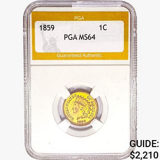 1859 Indian Head Cent PGA MS64 
