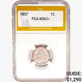 1857 Flying Eagle Cent PGA MS63+ 
