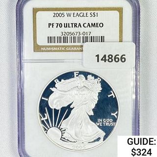 2005-W American Silver Eagle NGC PF70 UC