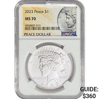 2023 Silver Peace Dollar NGC MS70 