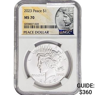 2023 Silver Peace Dollar NGC MS70 