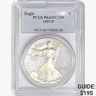 1997-P Silver Eagle PCGS PR69 DCAM