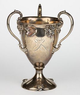 SHREVE & CO. BOWLING STERLING SILVER PRESENTATION / TROPHY CUP