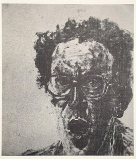Avigdor Arikha - Open Mouthed Self Portrait