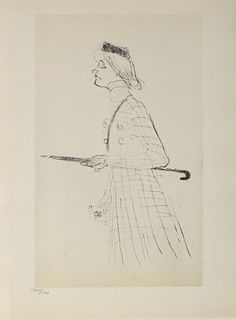 Henri Toulouse Lautrec (After) - Yvette Guilbert III