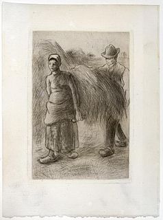 Camille Pissarro - Peasants Carrying Hay