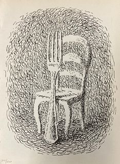 Rene Magritte - Untitled (Fork and Chair)