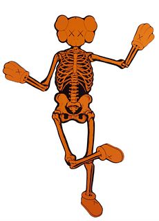 KAWS - Companion Skeleton (Large Orange)