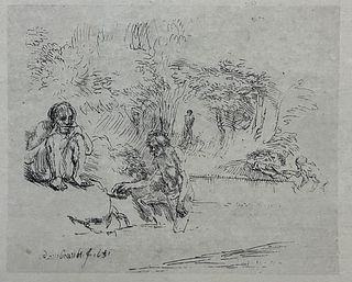 Rembrandt van Rijn (after) - The Bathers