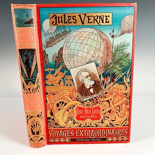 Jules Verne, 20000 Lieues Sous Les Mers, Au Portrait Imprime