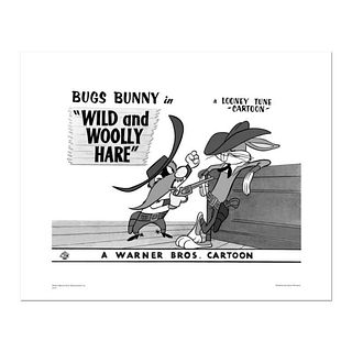 Wild and Wooly, Bugs Fence Numbered Limited Edition Giclee from Warner Bros. with Certificate of Authenticity.