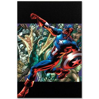 Marvel Comics "Captain America: Man Out of Time #5" Numbered Limited Edition Giclee on Canvas by Bryan Hitch with COA.