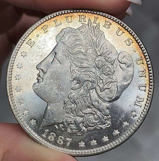 1887 Morgan Silver Dollar MS6 4PL