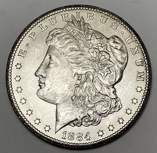 1884-CC Morgan Silver Dollar MS63