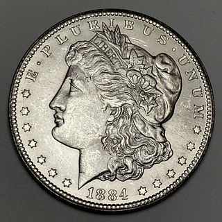1884-CC Morgan Silver Dollar MS63