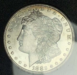 1882-CC Morgan Silver Dollar GSA MS65