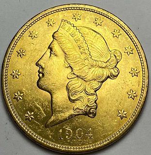 1904 Gold $20 Liberty Head MS62