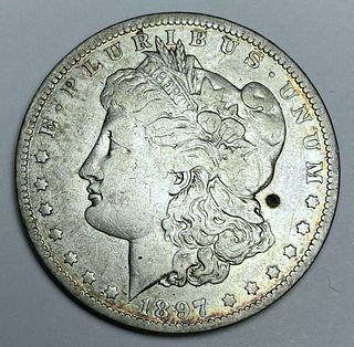1897-O Morgan Silver Dollar VF