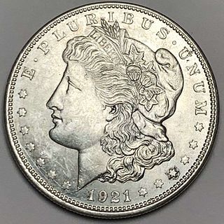 1921-D Morgan Silver Dollar MS63