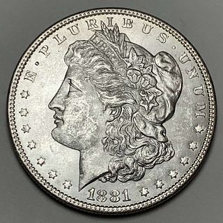 1881 Morgan Silver Dollar MS62