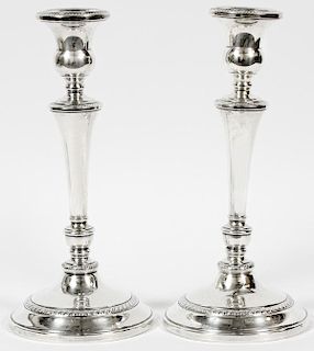 AMERICAN WEIGHTED STERLING SILVER CANDLESTICKS