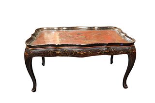 Late Mid-20th Century Chinoiserie Tray Top Cocktail Table