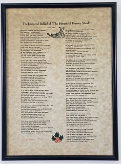 Vintage Nantucket Ballad Hermit of Hussey Shoals"