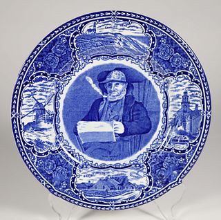 Nantucket Historical Association Blue and White Billy Bowen Collectors Plate