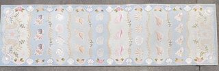 Vintage Claire Murray Sea Shell Hooked Rug Runner