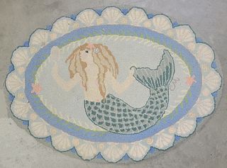 Claire Murray Mermaid Hooked Scatter Rug