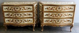 Pair of Venetian Style Commodes