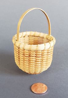 Vintage Miniature One Egg Nantucket Basket
