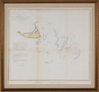 Davis's South Shoal and Other Dangers Nantucket Chart, circa 1858Â 