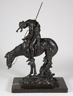 After James Earl Fraser Patina Bronze "End of the Trail"