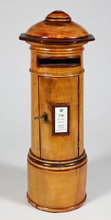 Vintage "Royal Mail" Desk Top Wood Mailbox