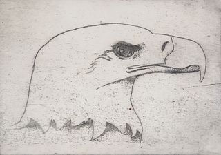 Limited Edition Etching "Bald Eagle", circa 1970
