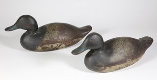 Pair of Vintage Mason Duck Mallard and Hen Decoys