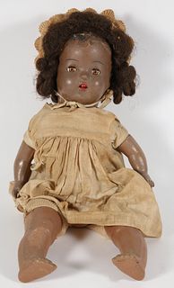 Vintage Composition Brown Baby Doll