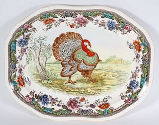 Spode England Decorated Turkey Platter