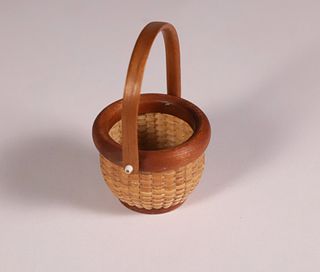Miniature Round Open Nantucket Basket, circa 2004