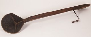 Polynesian Carved Wood Ladle, 19th Century