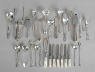 A Group of Sterling Silver Flatware 