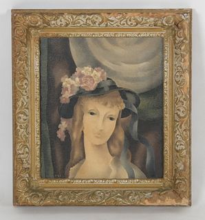 Manner of Marie Laurencin, Oil on Canvas 