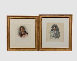 ITALIAN SCHOOL , Four Portraits of Peasants