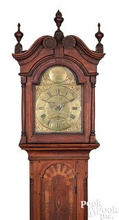Important Philadelphia Chippendale tall case clock