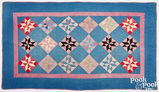 Ohio Amish Pinwheel Stars patchwork quilt