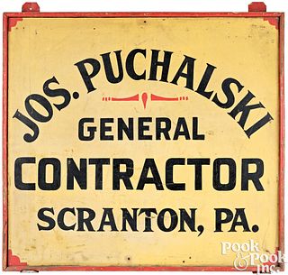 Painted pine trade sign, early 20th c.