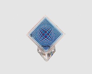 VICTOR VASARELY, (Hungarian/French, 1906-1997), Oltar Zoelo - Multi Wave Cube