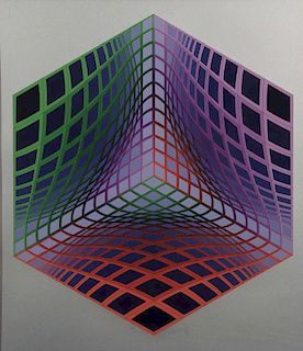 VICTOR VASARELY, (Hungarian/French, 1906-1997), Test Tarka