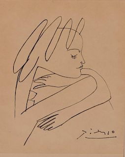 PABLO PICASSO, (Spanish, 1881-1973), from Les Cavaliers d'Ombre